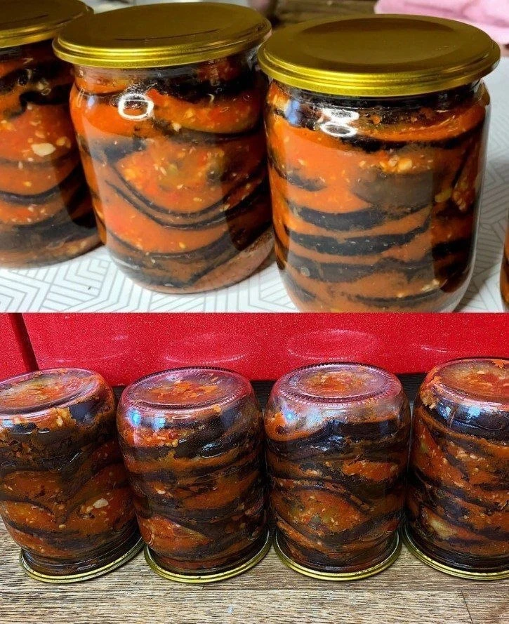 Самая любимая закуска из баклажанов на зиму: каждый год так закрываем🍆