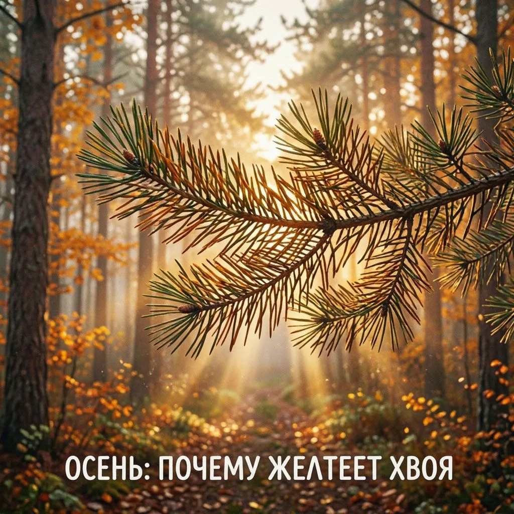 Почему желтеет хвоя осенью?