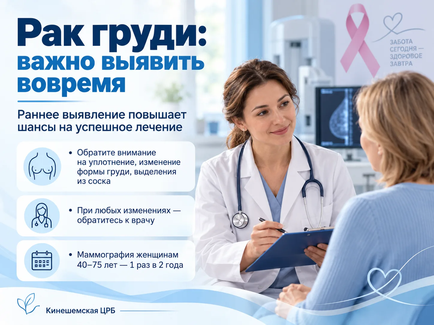 Рак молочной железы: что важно знать каждой женщине