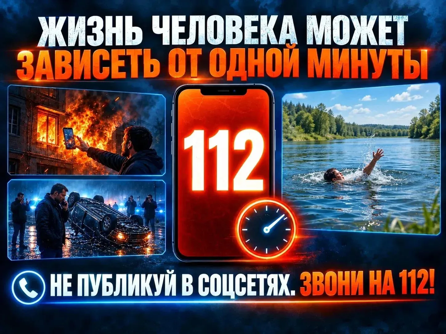🔥 Жизнь человека может зависеть от одной минуты.