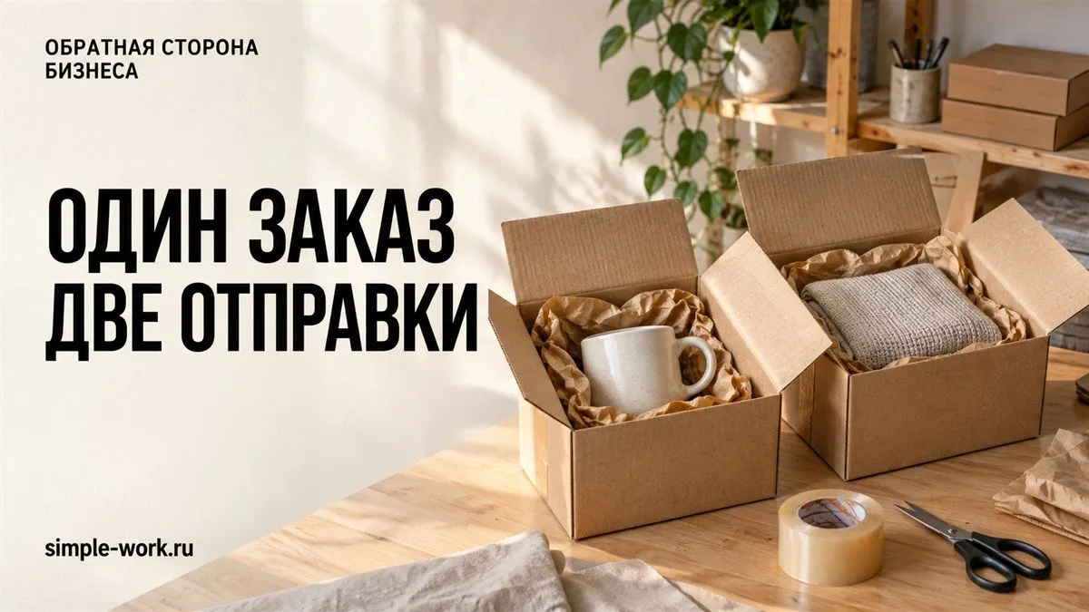 Интернет-магазин: один заказ, две отправки