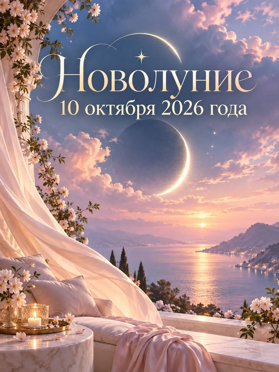 🌙 НОВОЛУНИЕ 10 ОКТЯБРЯ 2026 - ТОЧКА ВХОДА В НОВОЕ БУДУЩЕЕ!