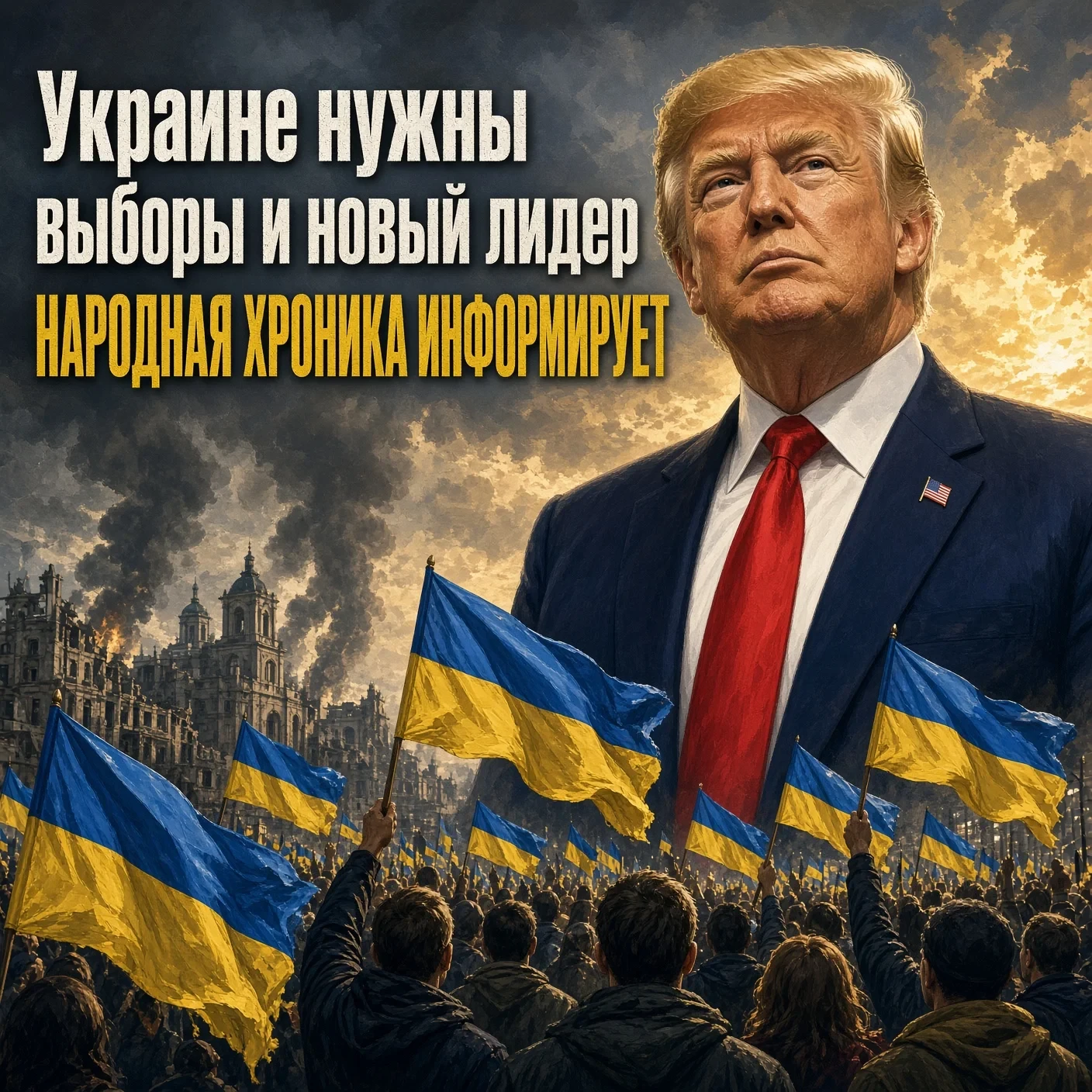Украине нужны выборы и новый лидер-Трамп.