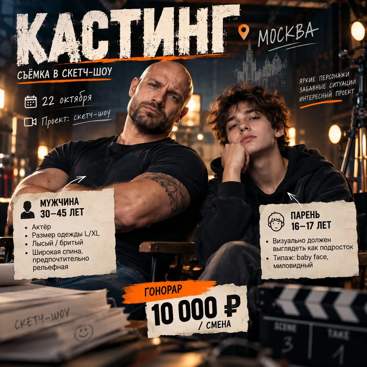 🎬 КАСТИНГ | МОСКВА