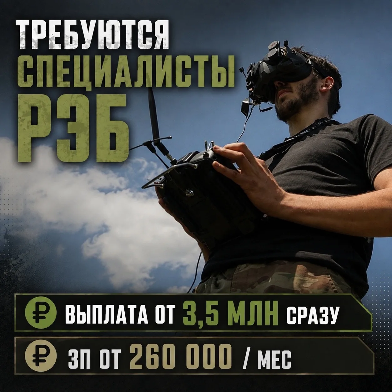 🔥 СЛУЖБА ПО КОНТРАКТУ В ПОДРАЗДЕЛЕНИЯХ РЭБ (СЛУЖБА В ТЫЛУ!)
