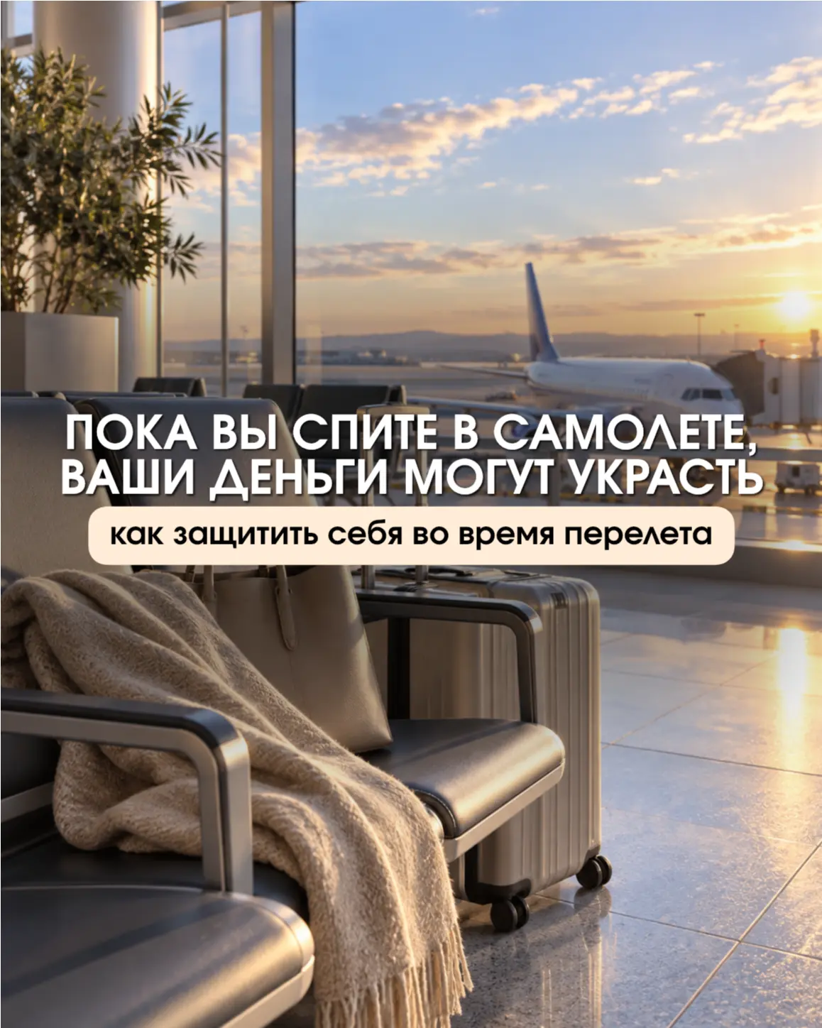 ПОКА ВЫ СПИТЕ В САМОЛЕТЕ, ВАШИ ДЕНЬГИ МОГУТ УКРАСТЬ 😳