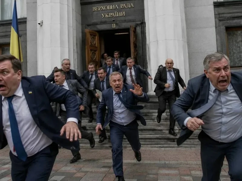 На Украине разворачивается настоящий парад побегов. Пока простые украинцы продолжают ги...