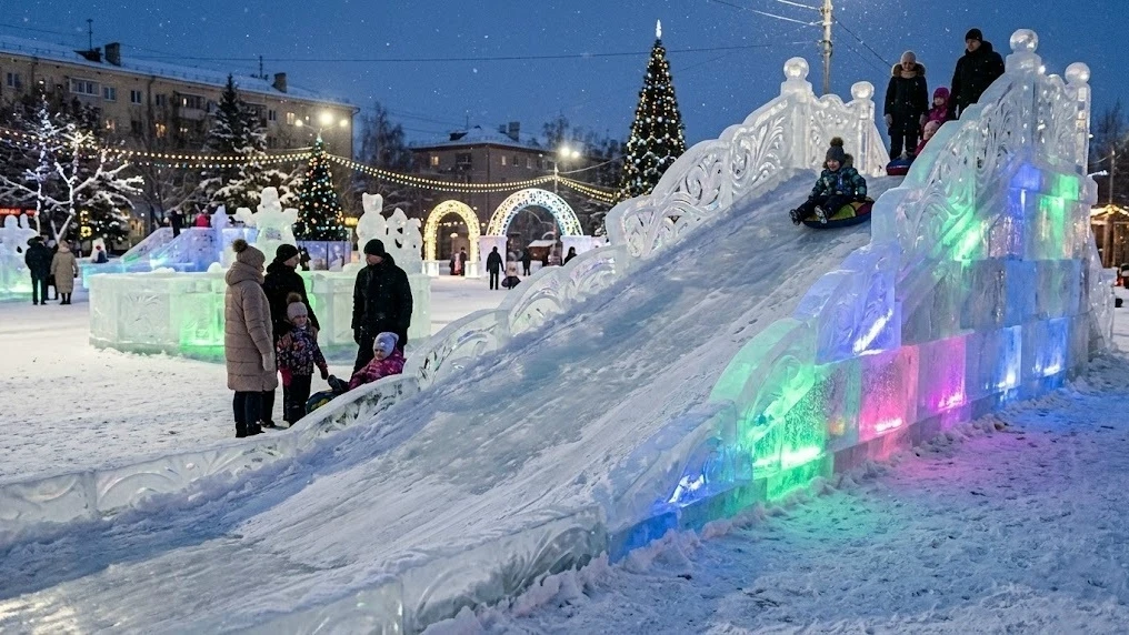 ❄️ Шесть площадок Сургута украсят ледовыми городками к Новому году