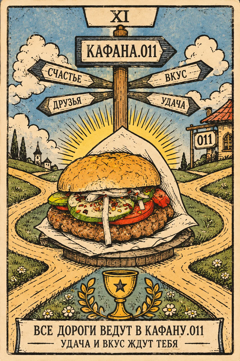 🔮🍔 Карты Таро предсказали… Плескавицу!