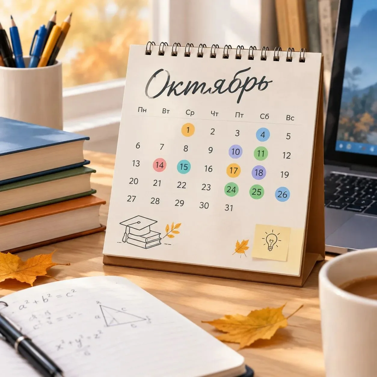 Октябрь — время новых олимпиад и отборочных туров. Календарь для школьников 2–11 классо...