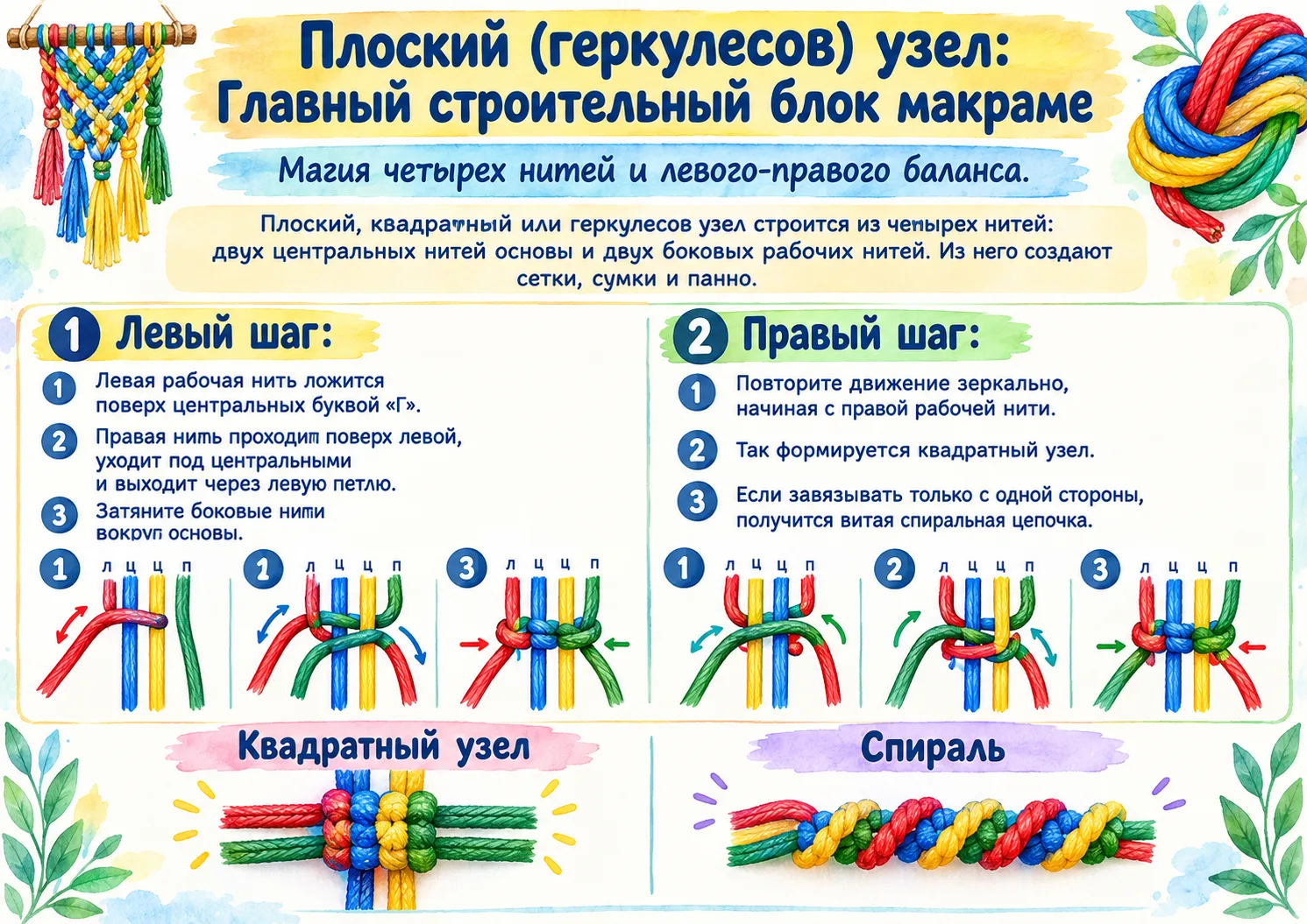 🧶Информационные плакаты: Нити и ткани✂️