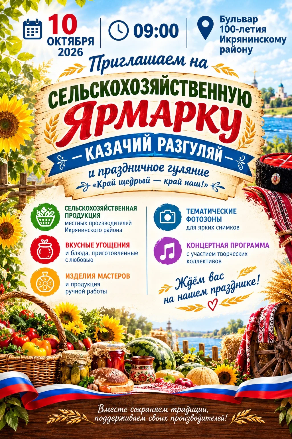 🌾Сельскохозяйственная ярмарка и казачий разгуляй🌾
