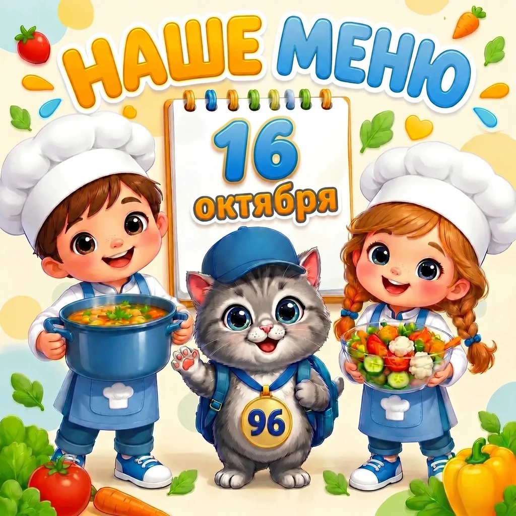 🍽 НАШЕ МЕНЮ на 16 октября