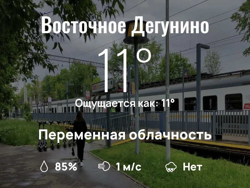 Что с погодой в Восточном Дегунино?