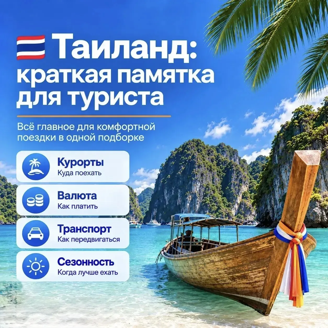 🇹🇭 Таиланд: краткая памятка для туриста