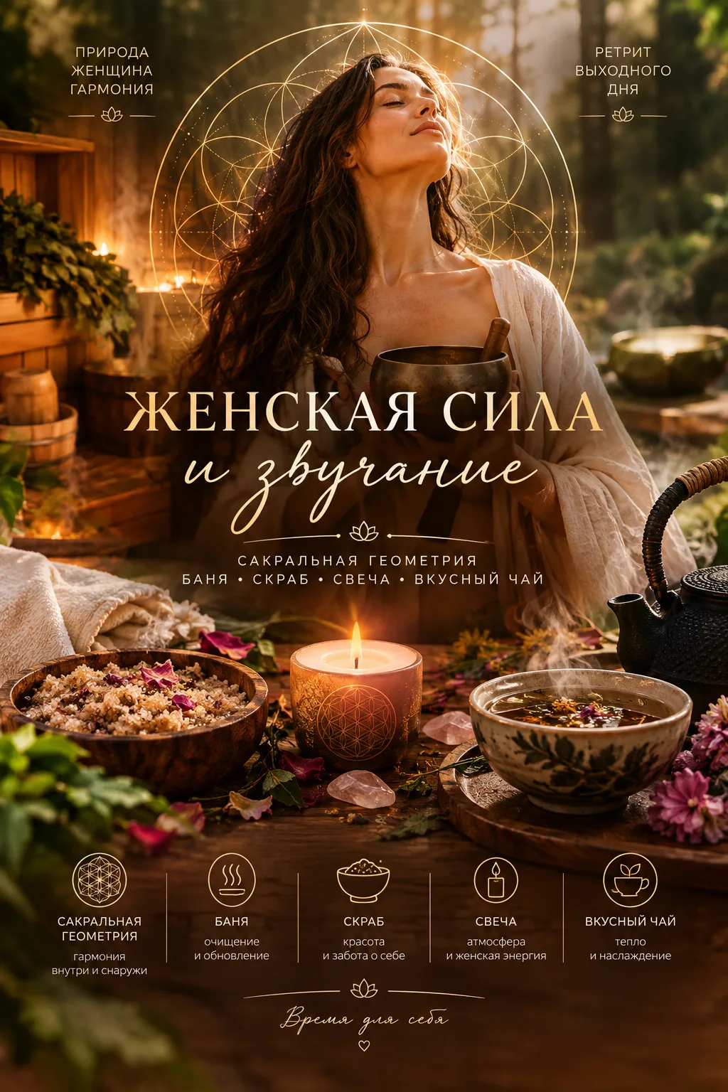 🌿 Арт-ретрит «Женская сила и звучание»