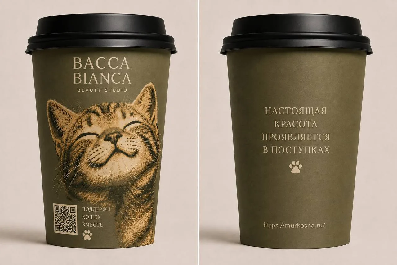 Посмотрите, какую прелесть сделали в салоне красоты «Bacca Bianca»! На стаканчиках для ...