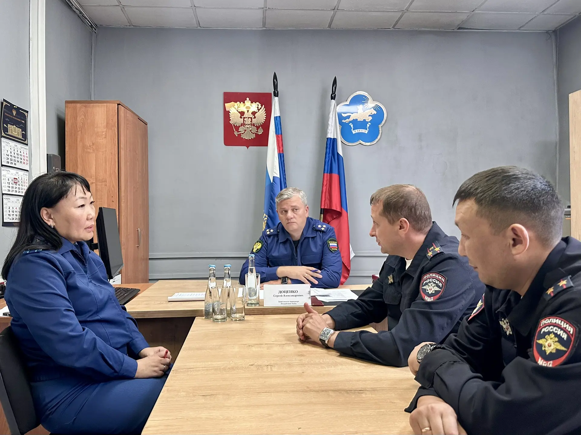Заместитель министра внутренних дел по Республике Тыва Антон Матвеев посетил МО МВД Рос...