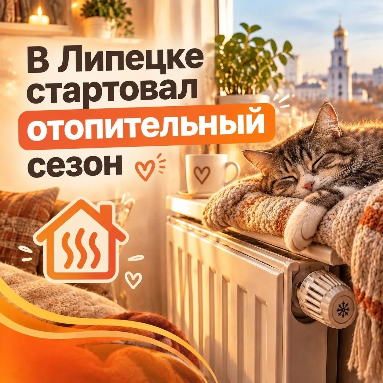 В Липецке начался отопительный сезон🔥