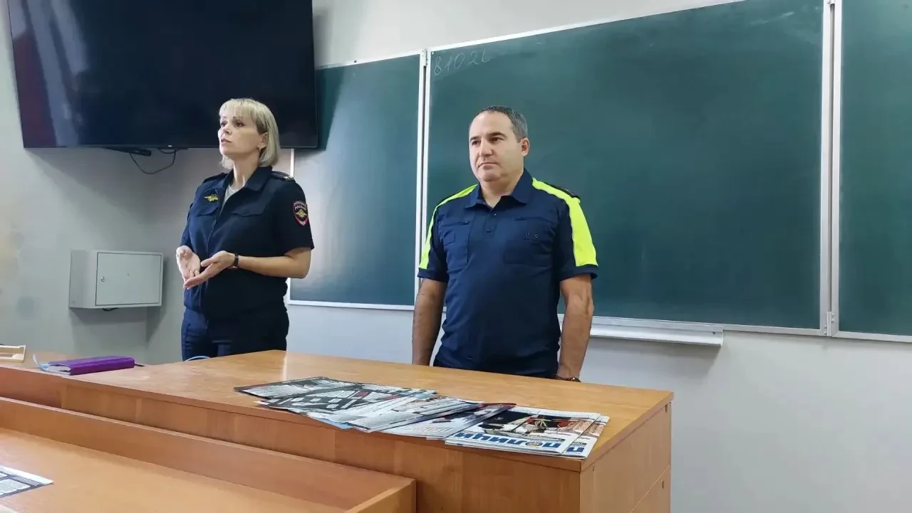 Студентам Белореченска рассказали о службе в полиции