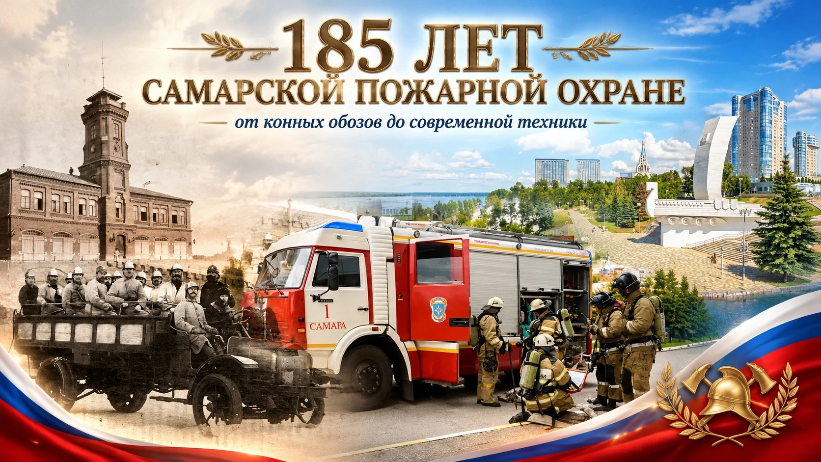 🚒 Самарская пожарная охрана отмечает 185-летие
