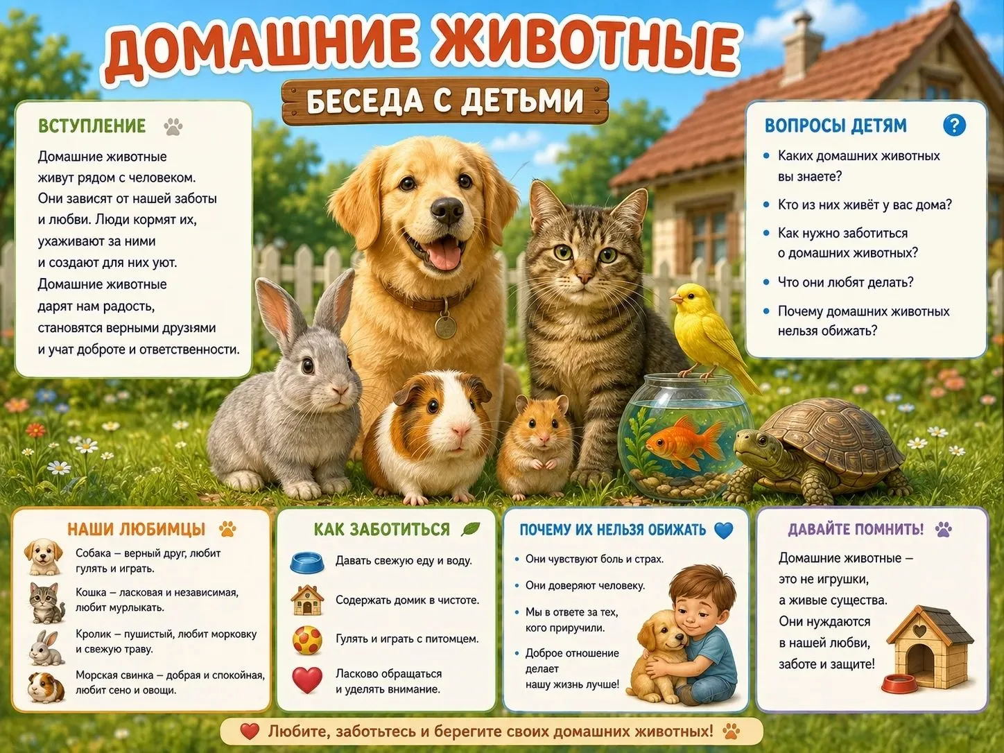 Домашние животные делают нас добрее, а нашу жизнь — ярче. Но важно помнить: мы в ответе...