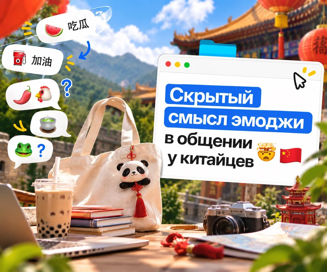 🇨🇳 Скрытый смысл эмодзи в общении у китайцев!