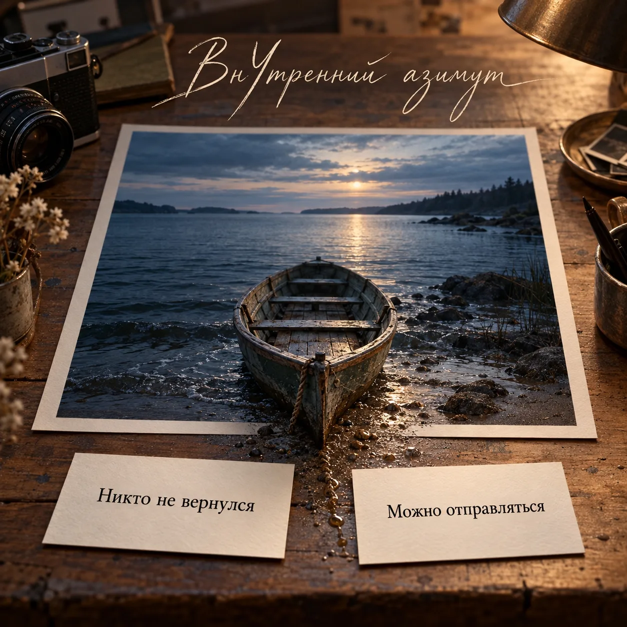 Фотограф принёс снимок: пустая лодка стояла у берега, носом к воде. В редакции для неё ...