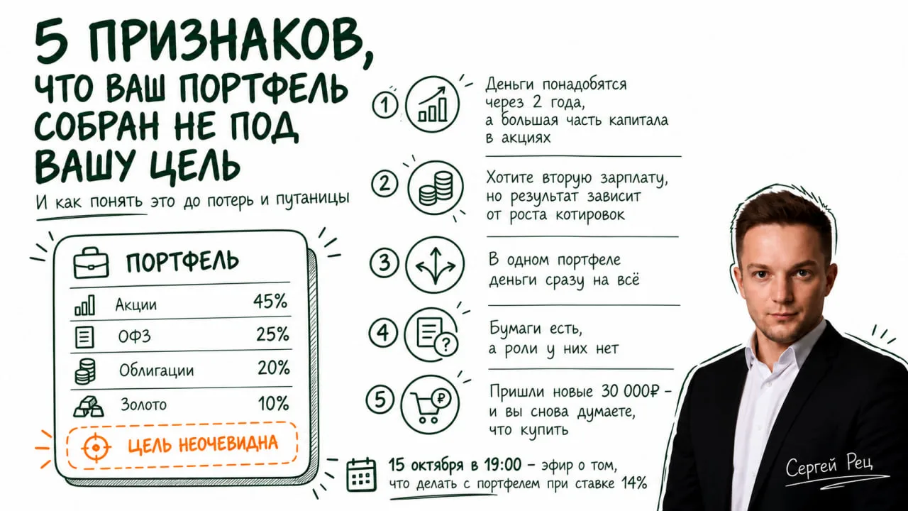 5 признаков, что ваш портфель собран вообще не под вашу цель