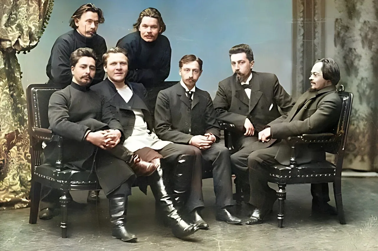 Участники литературного кружка "Среды", 1902 год