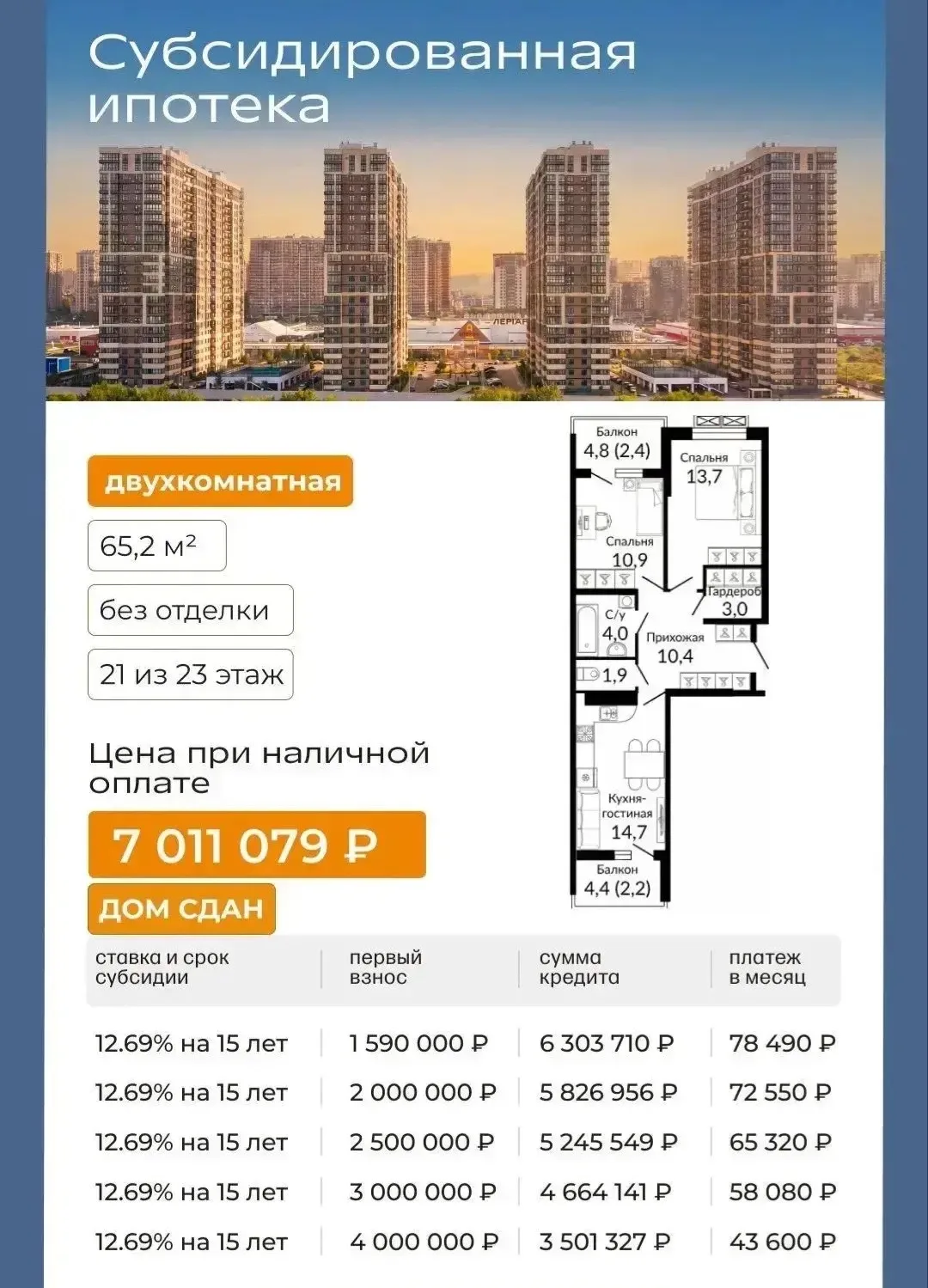 Дом сдан