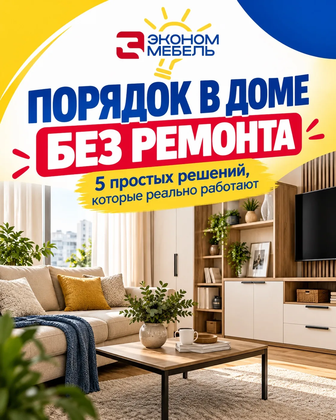 Порядок дома без ремонта: 5 простых решений