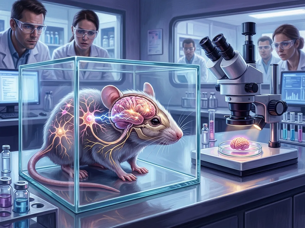 Мышь с человеческим мозгом: Франкенштейн или прорыв в медицине? 🧠🐭⚡️