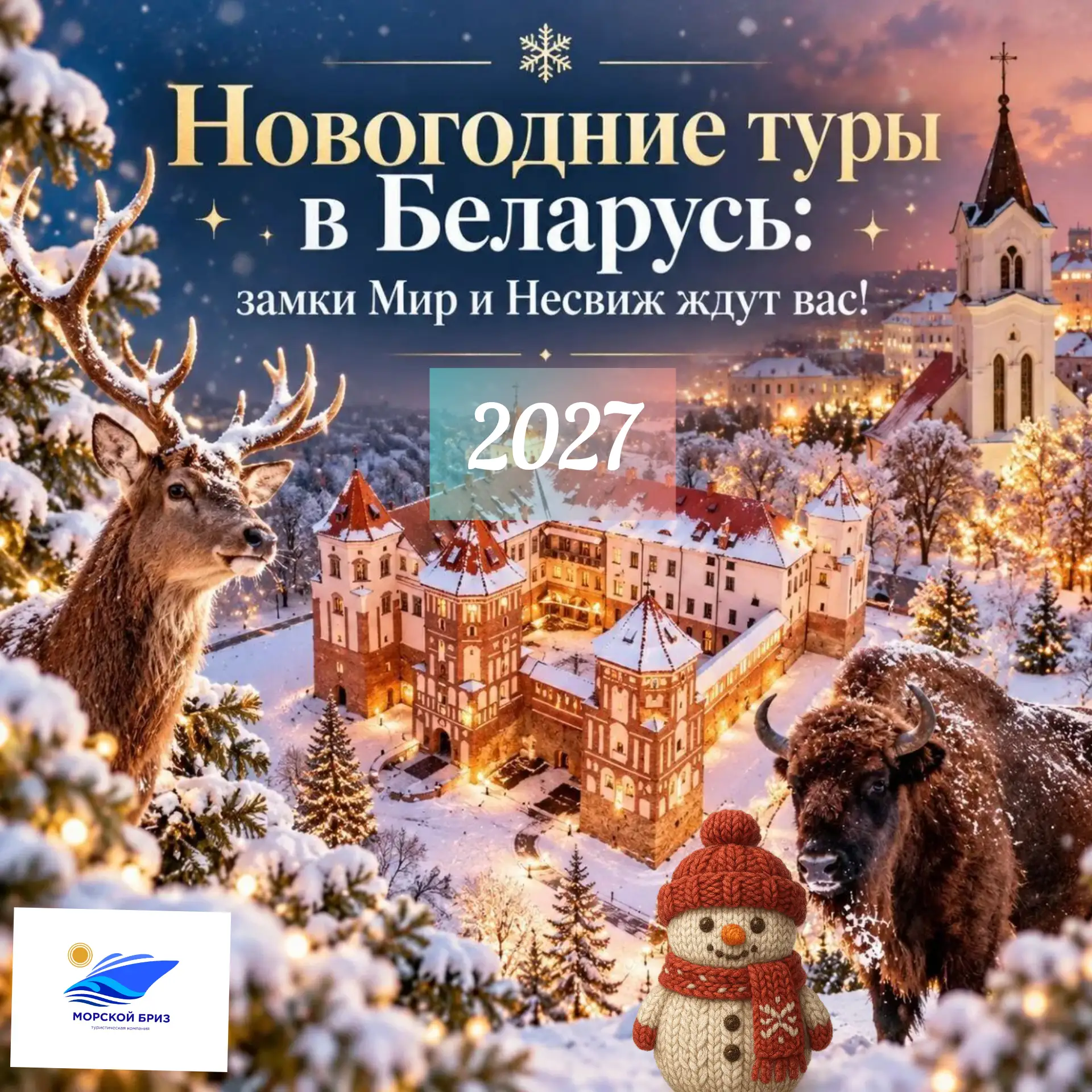 Встречаем Новый год в настоящем замке!