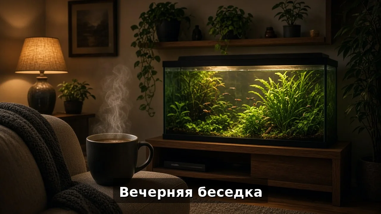 Сижу с чаем у банки, Бублик на меня смотрит с укором, будто я ему аквариум не так поста...