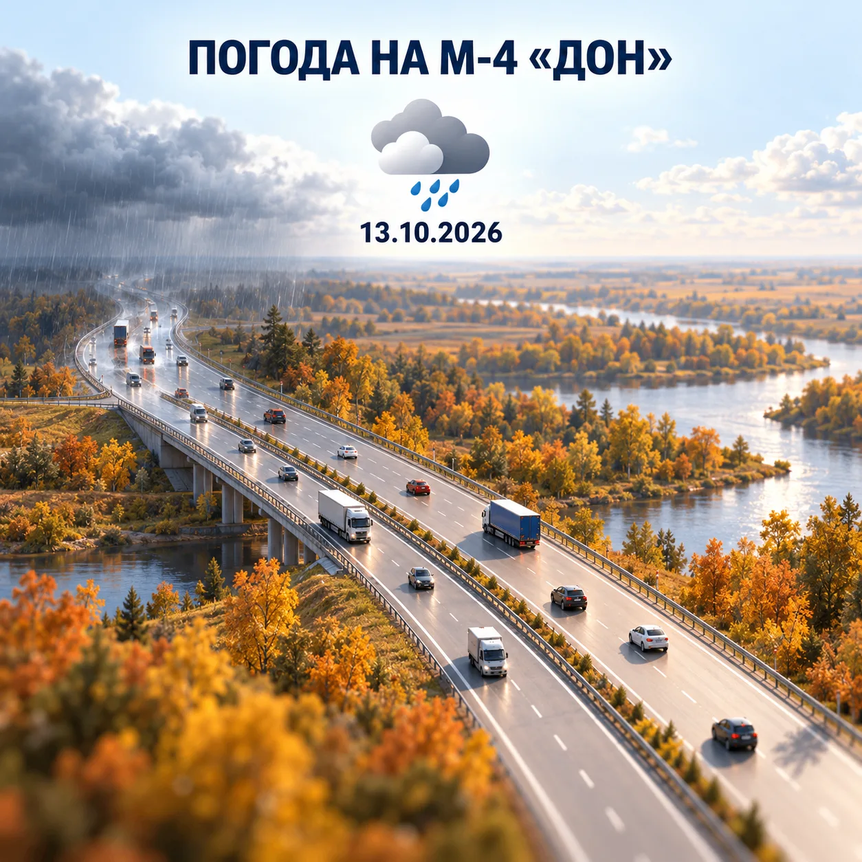 🌦 Погода на М-4 «Дон»