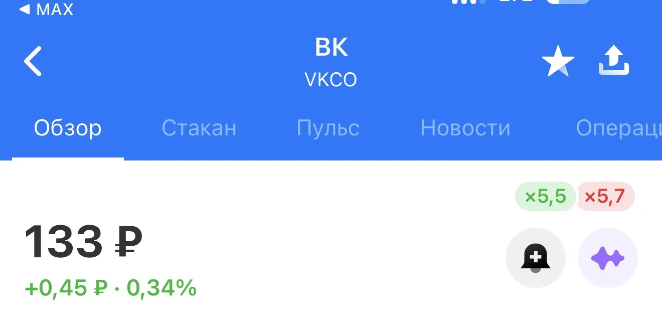 ВК похоже утренний прогноз сегодня выполнит 🧐