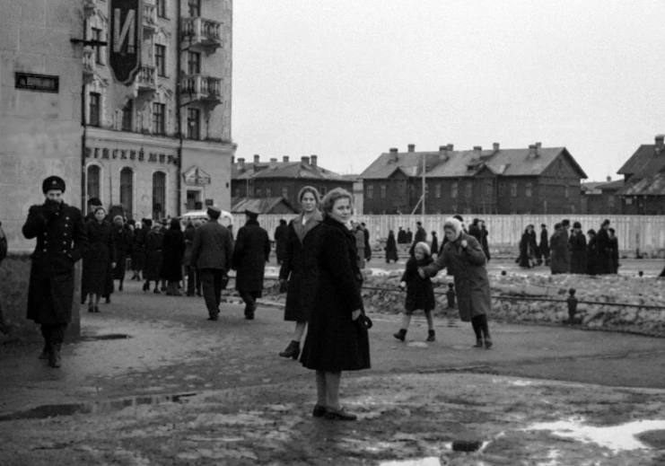 Конец 50-х годов. Исторический район «Пять углов». Фотография из архива Дмитрия Бобова.