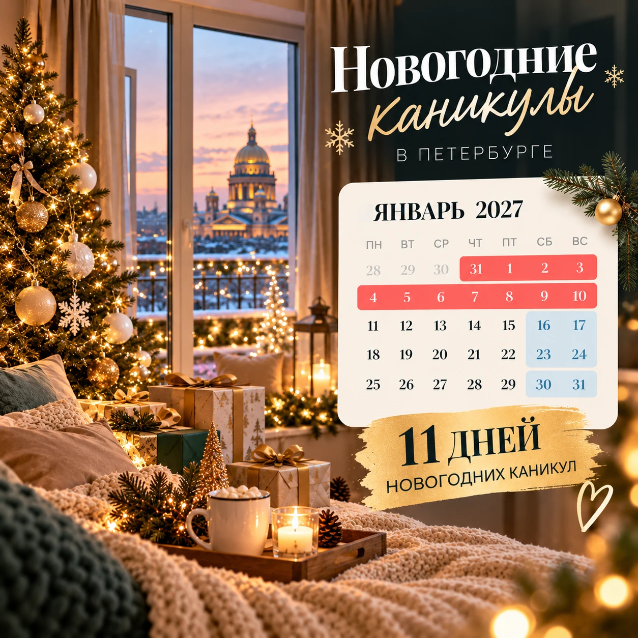 Октябрь только набирает обороты, впереди ещё почти вся осень… а мы уже про Новый год 😄