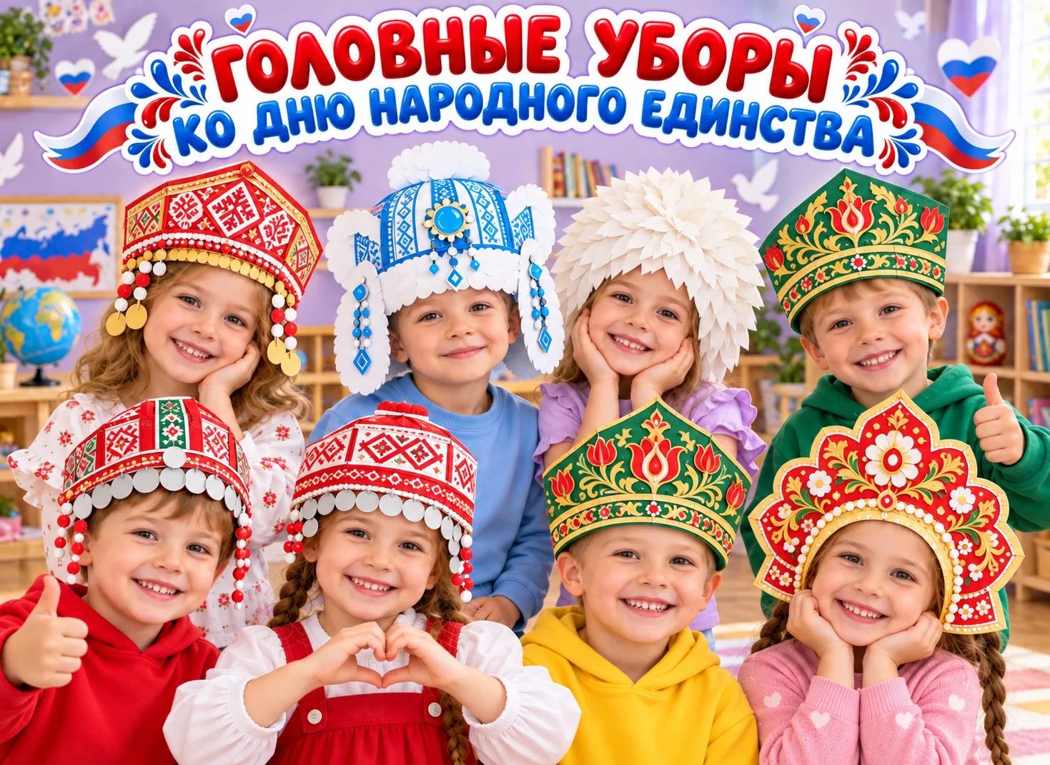 Головные уборы ко дню народного единства . Бесплатно для участников нашего канала ✨🇷🇺