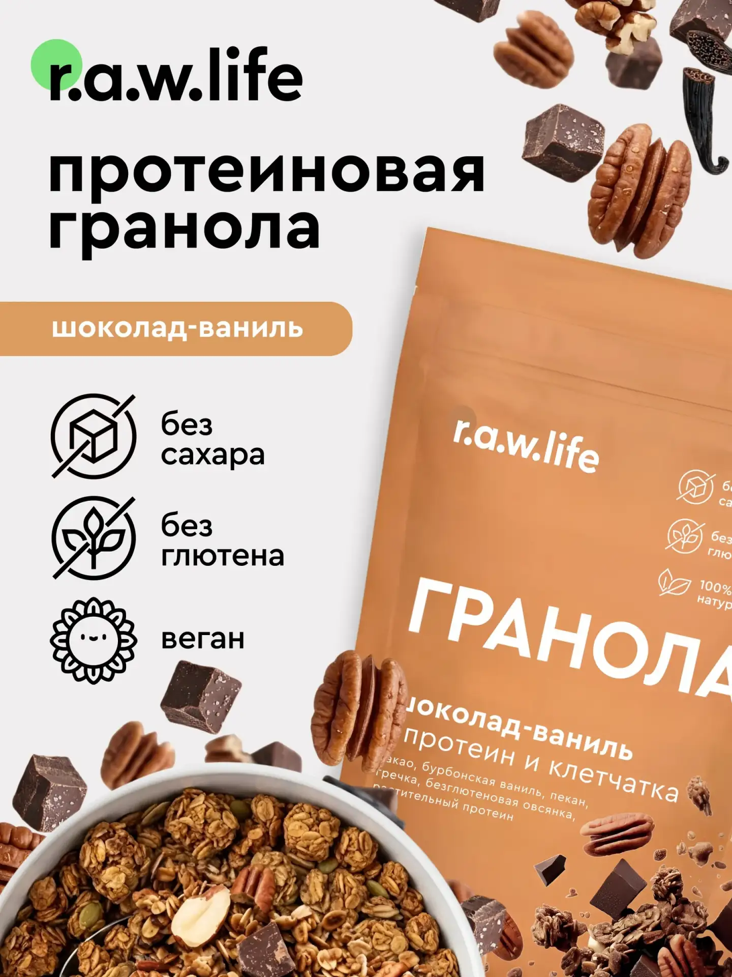 ♡ Гранола без сахара ♡