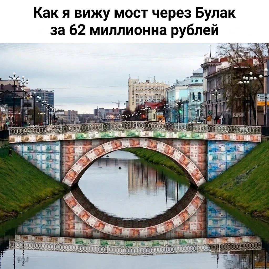 🏗 На реконструкцию моста через Булак направят 62,6 млн рублей