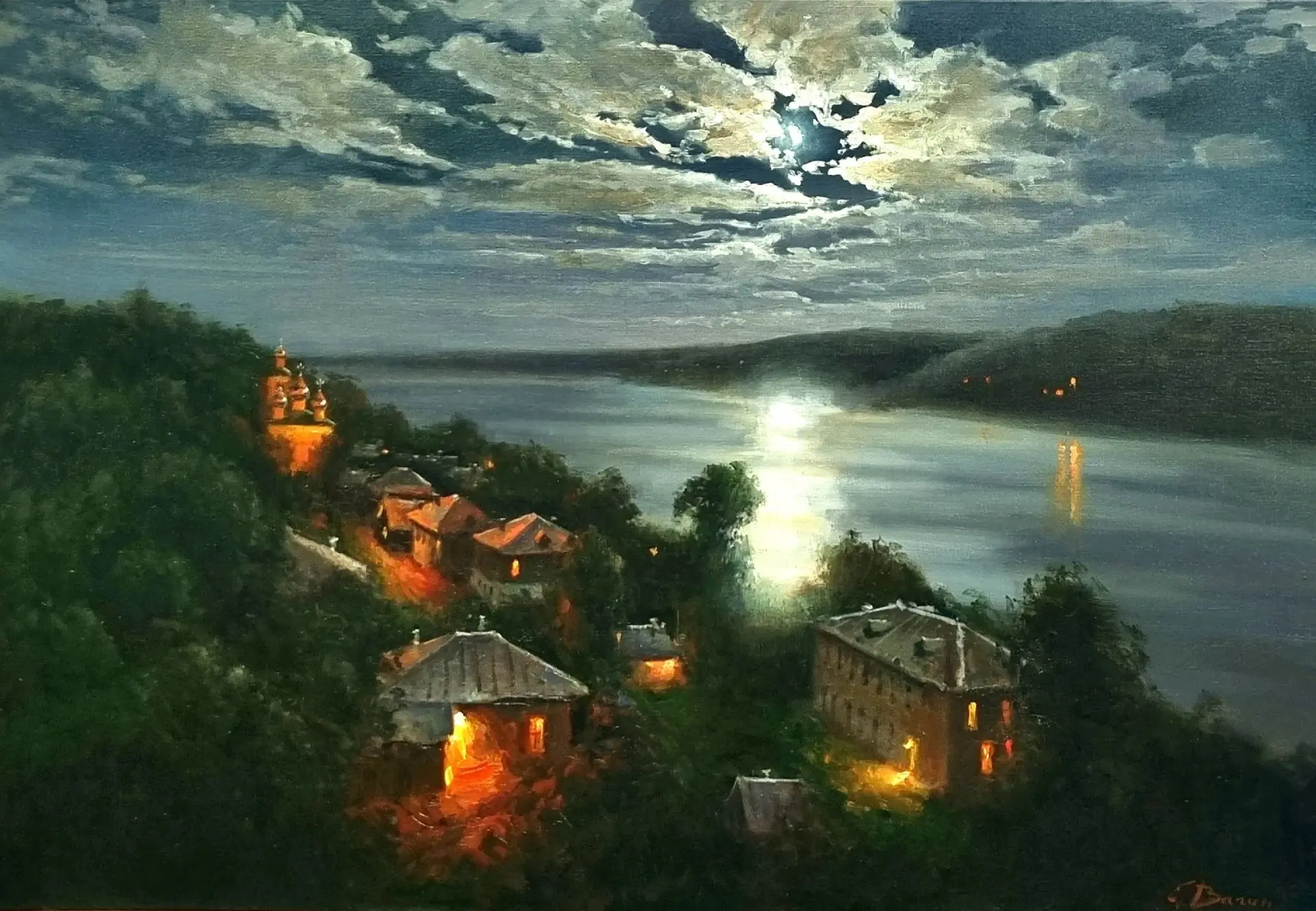 Вагин Евгений. Картины с деревенскими мотивами.