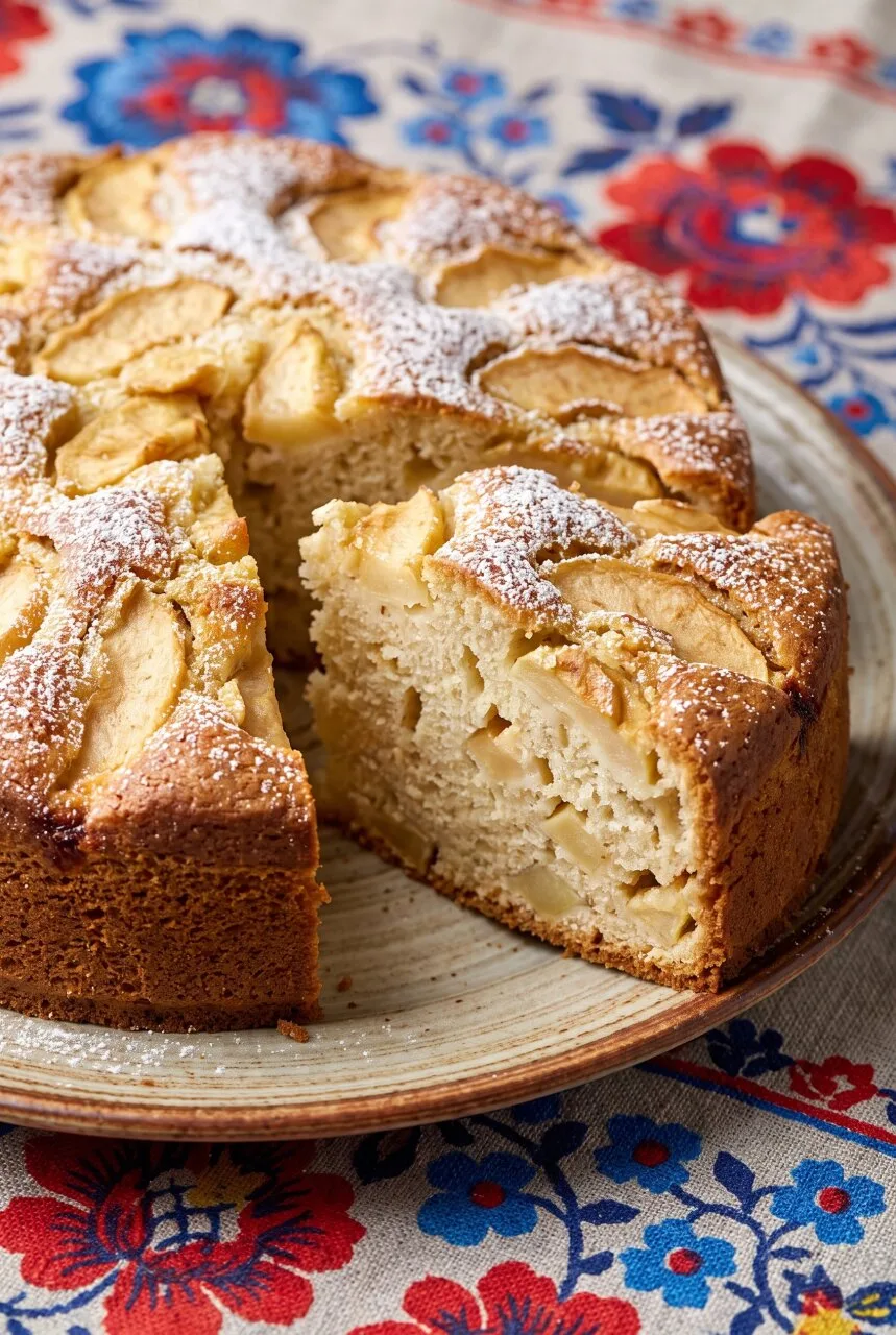ПЫШНАЯ ЯБЛОЧНАЯ ШАРЛОТКА С ТОНКОЙ САХАРНОЙ КОРОЧКОЙ И КОРИЦЕЙ ДЛЯ ДОМАШНЕГО СЕМЕЙНОГО Ч...