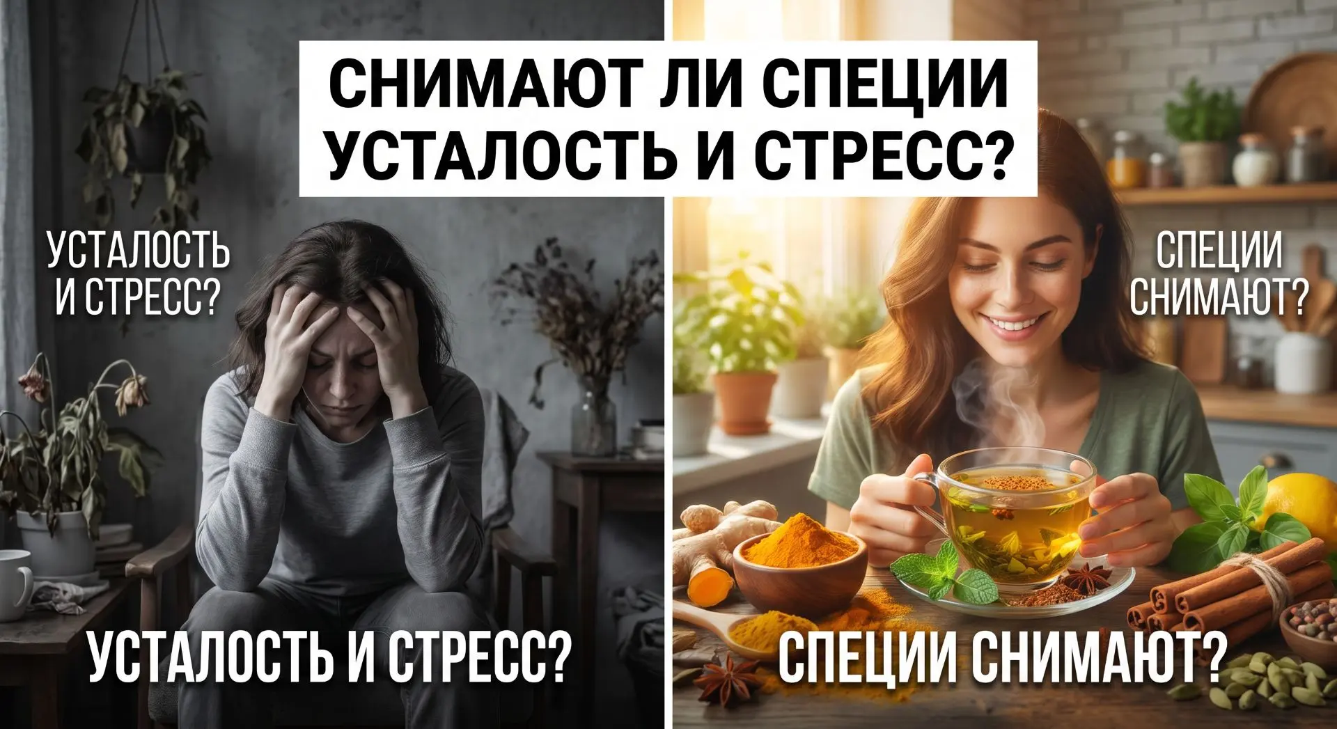 🌿 СНИМАЮТ ЛИ СПЕЦИИ УСТАЛОСТЬ И СТРЕСС?