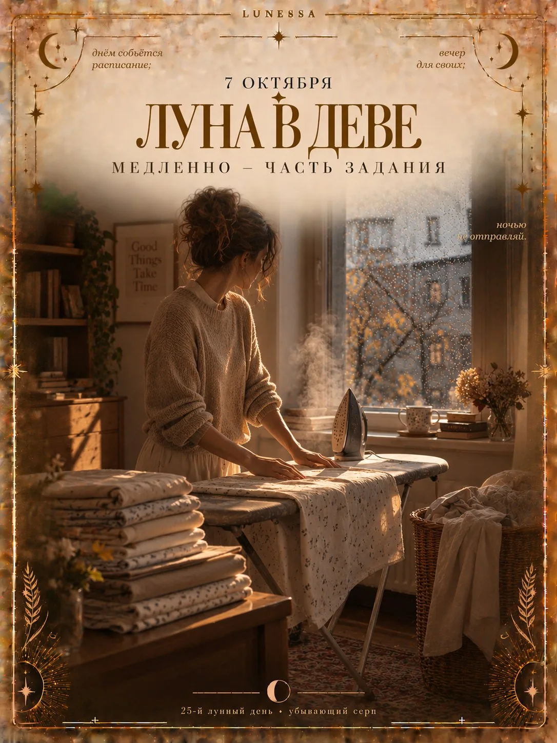 7 октября ✦ Луна в Деве