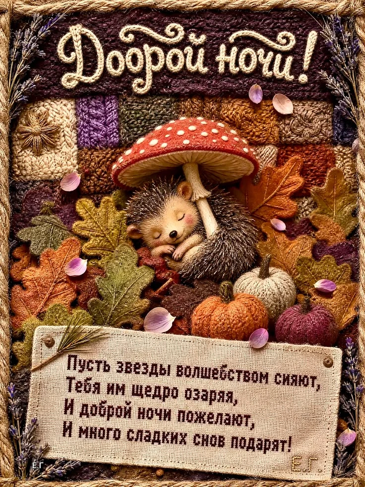 Доброй ночи! Чудесных сновидений! До завтра! ✨🌙