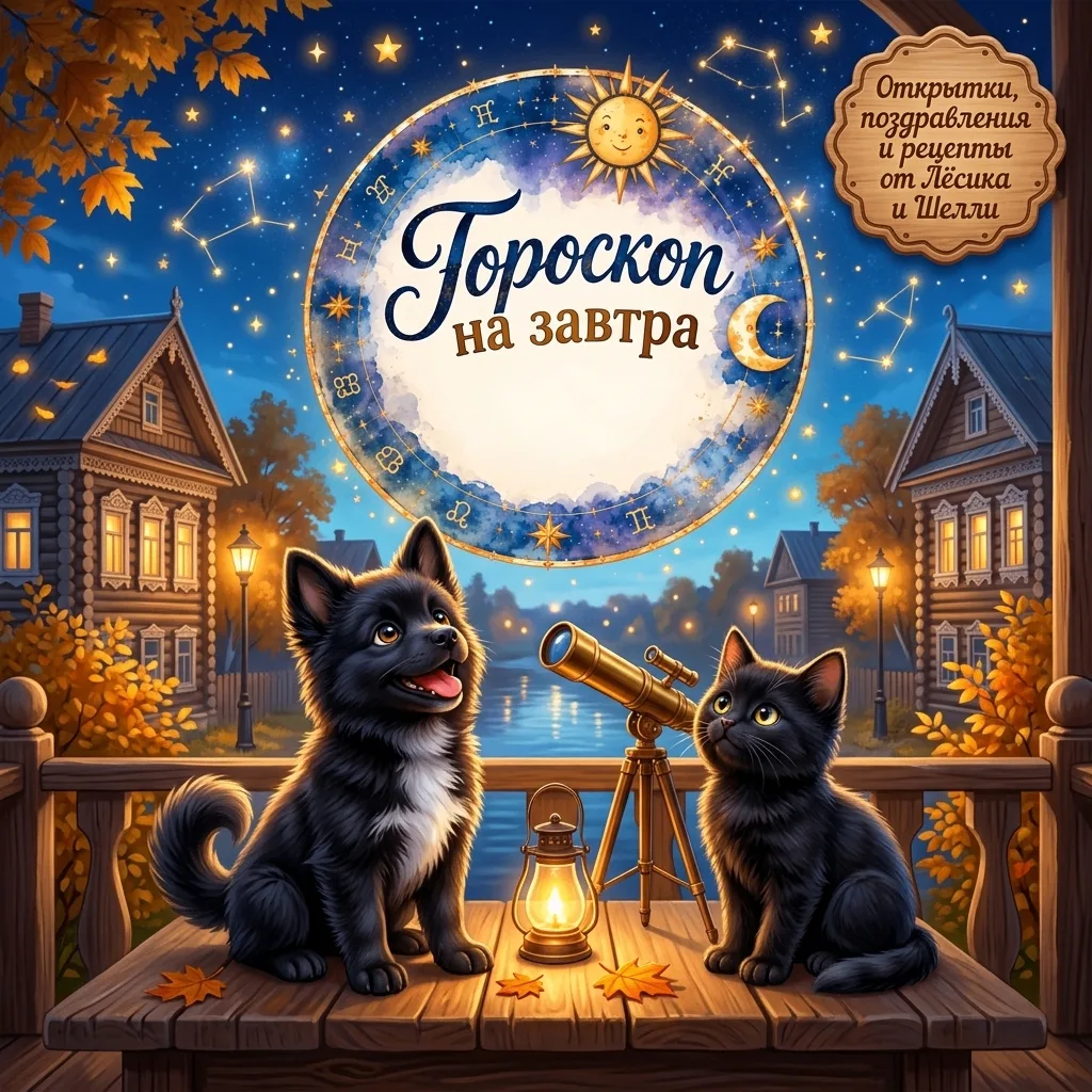 ЗВЁЗДНЫЙ ВЕСТНИК: ГОРОСКОП НА ЗАВТРА, 12 ОКТЯБРЯ ✨🐾— Шелли, гляди, как звёзды мерцают ...