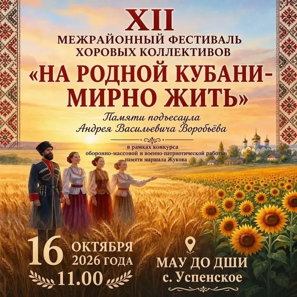 Уважаемые жители и гости Успенского района!
