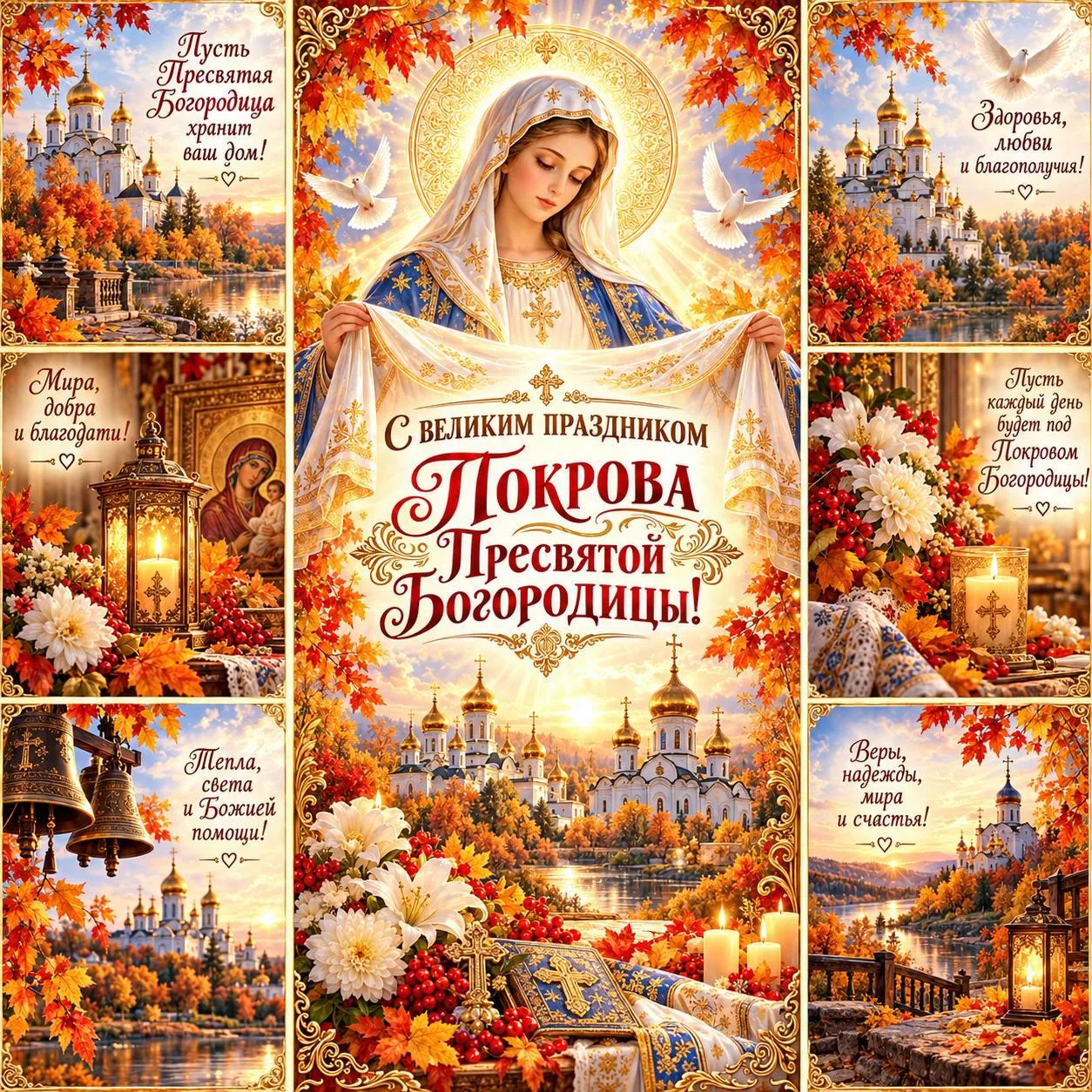 В МАХ появились Живые Открытки ко дню Пресвятой Богородицы🕊️😇